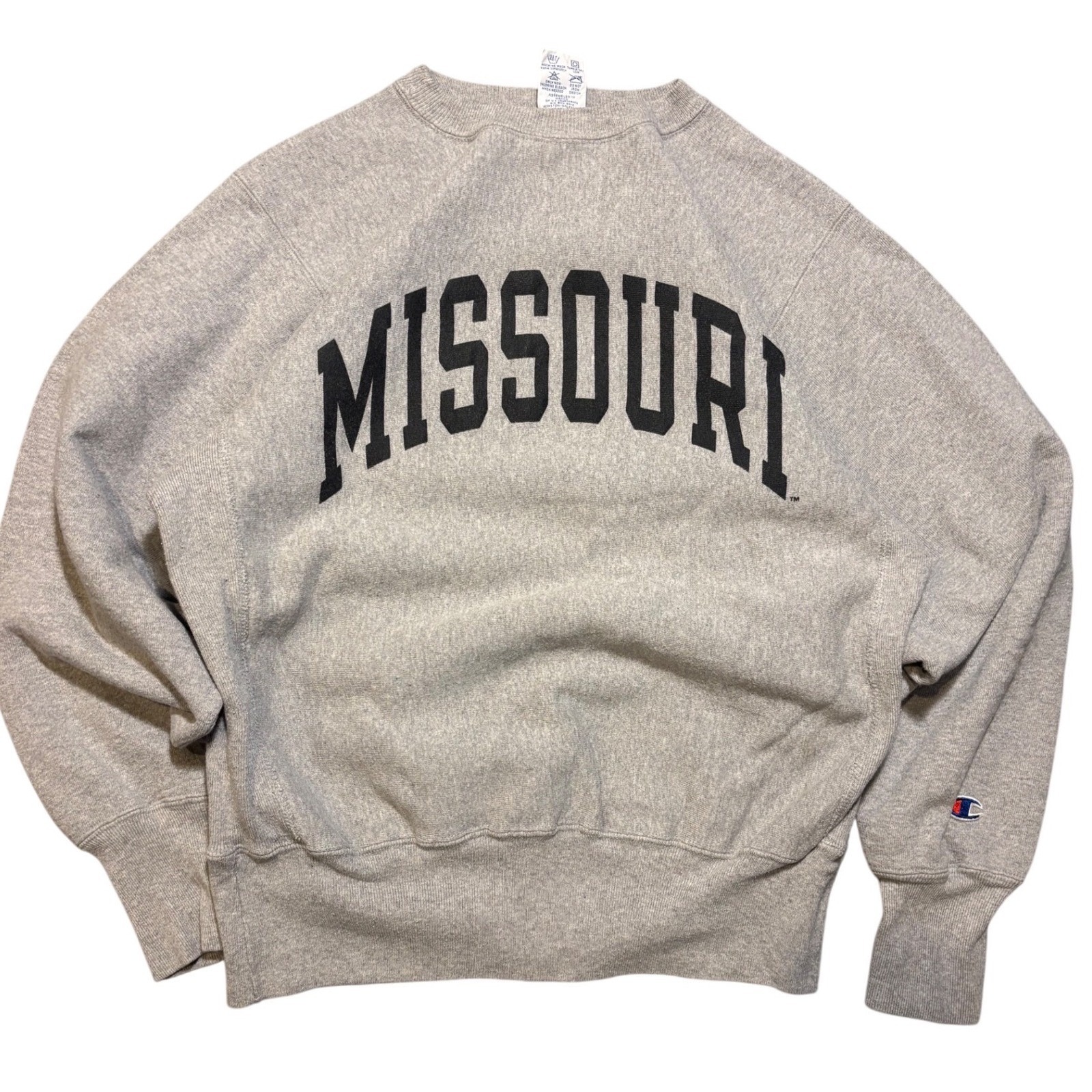 Vintage 90s Champion Reverse Weave Missouri Sweatshirt Mens Medium Gray Crewneck